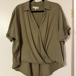 Olive Green Lou&Gray Women's Top
